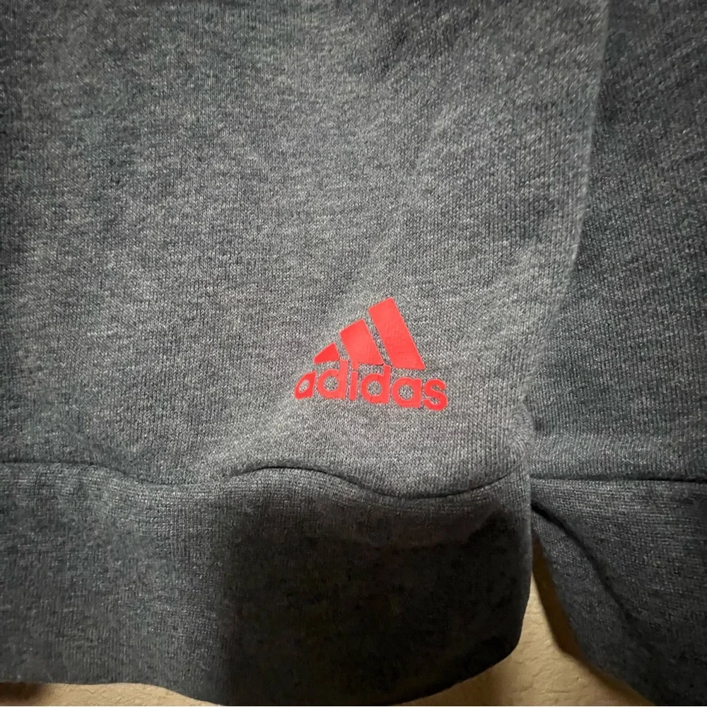Adidas Full Zip Hoodie Sweatshirt Cotton Jacket Outdoor Activewear Run Gym